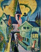 Ernst Ludwig Kirchner, Konigstein with red church